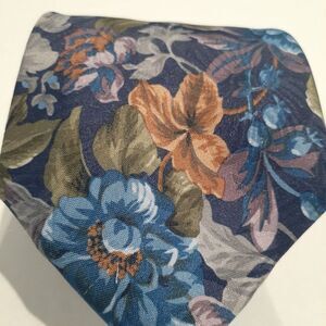 Envoy‎ Limited Edition Men's Neck Tie Blue Floral Print
